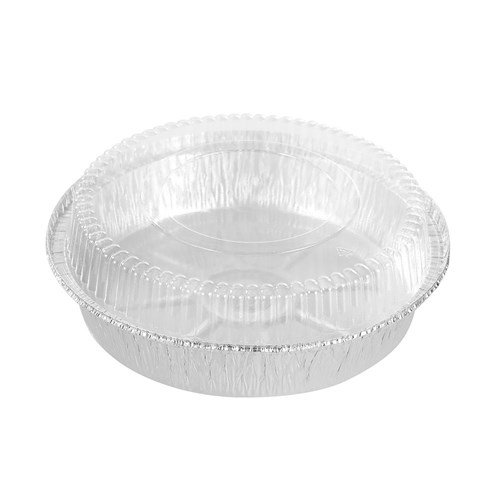 FOIL TRAY ROUND W/ PLASTIC LID