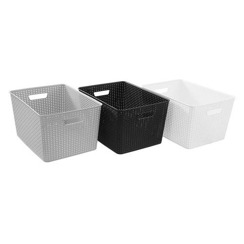 WOVEN STORAGE BASKET 32L