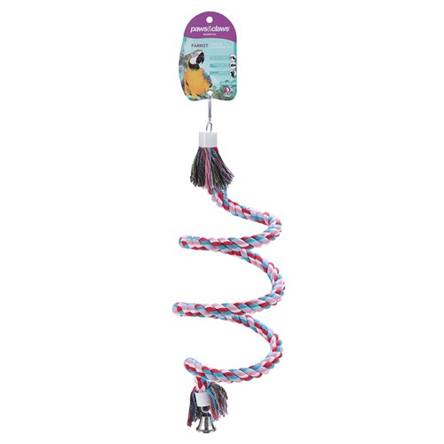 PARROT ROPE SPIRAL TOY X-LGE