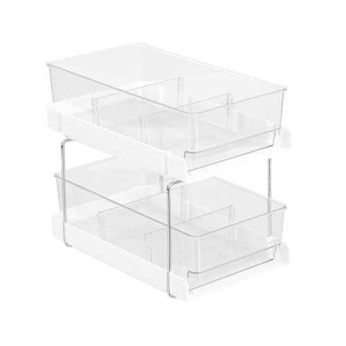 CRYSTAL 2 TIER DRAWER TRAYS