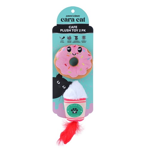 CARA CAT COFFEE + DONUT 2PK