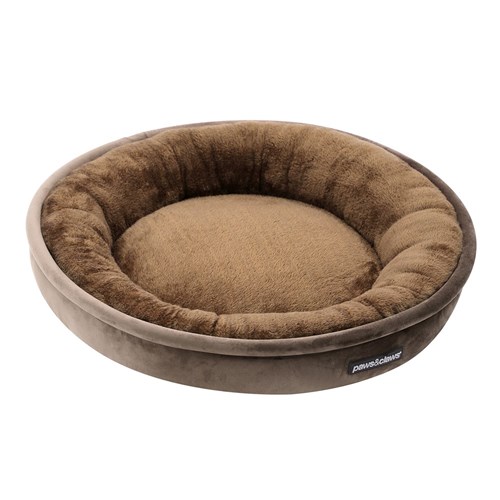 LUX ROUND BED MOCHA SMALL