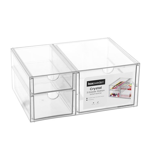 BOXSWEDEN CRYSTAL 3 DRAWER