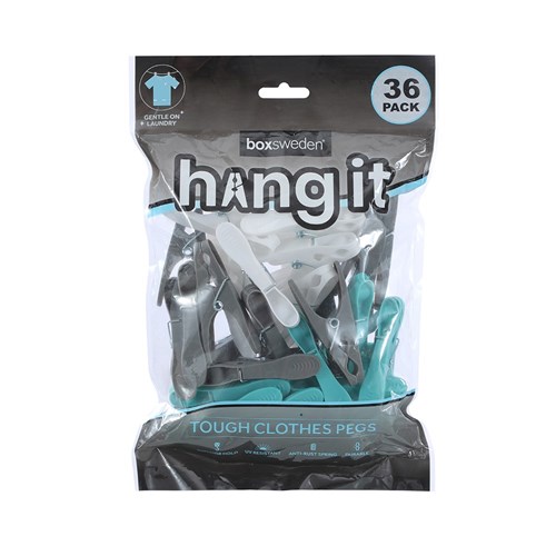 HANGIT TOUGH CLOTHES PEGS 36PK