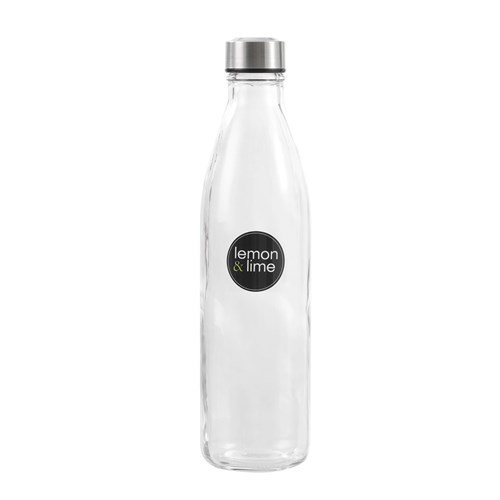 GLASS WATER BOTTLE 1L