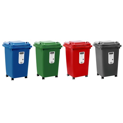 WHEELIE BIN 60L 4 ASSTD