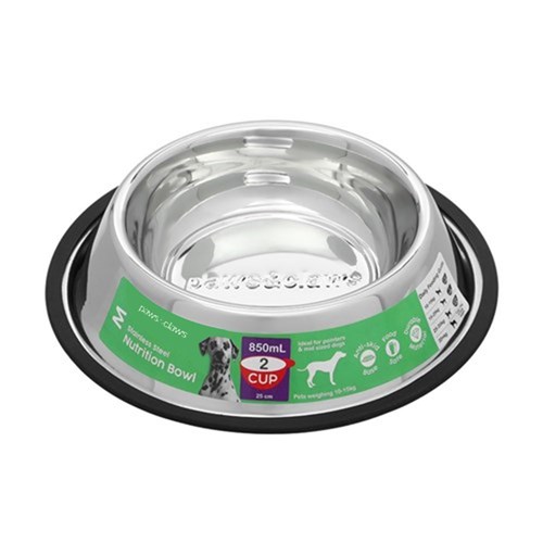 STAINLESS STEEL PET BOWL BLACK