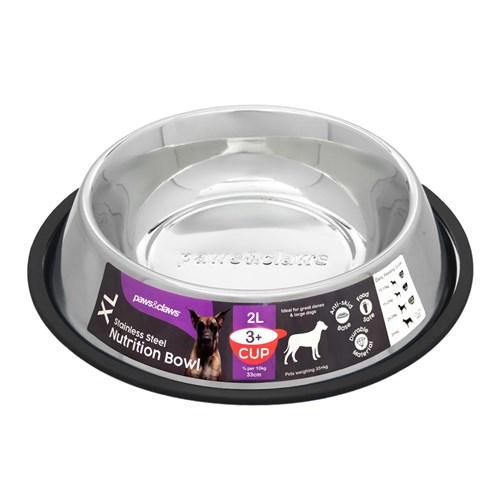 STAINLESS STEEL PET BOWL BLACK