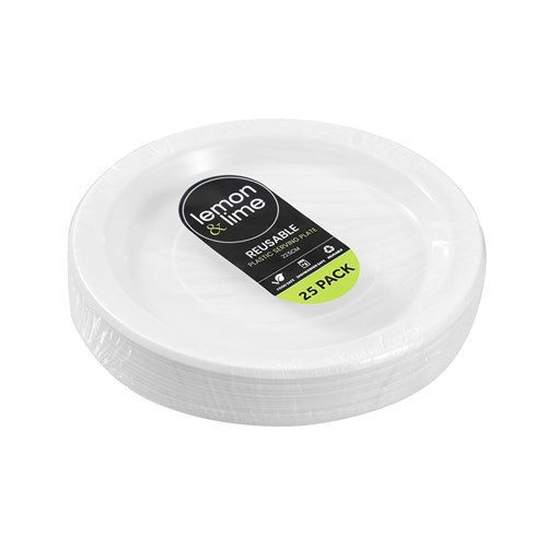 REUSABLE PLASTIC SERVING PLATE