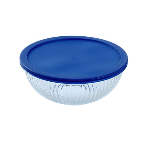 YORKSHIRE GLASS RIBBED BOWL