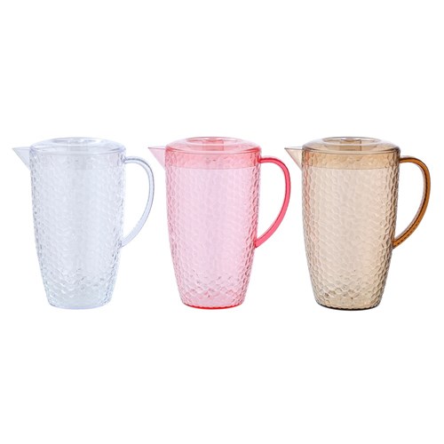 PEBBLE DECO JUG 2.2L 3 ASSTD