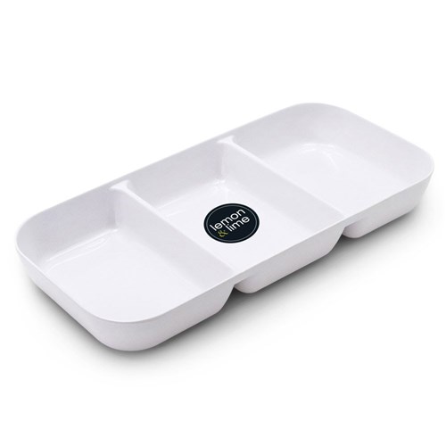 MELAMINE SERVING TRAY 3 SECT