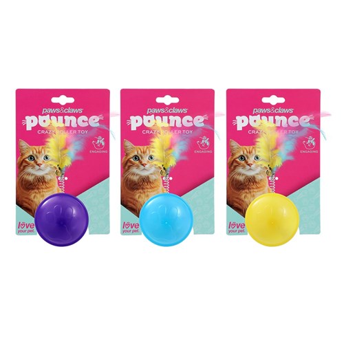POUNCE CRAZY ROLLING CAT TOY