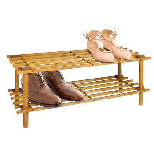 WOODEN SHOE RACK 2 TIER