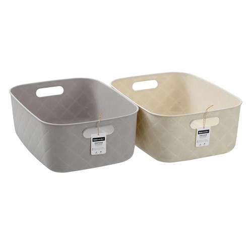 DIAMOND QUILT BASKET  M