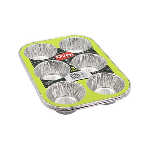 FOIL MUFFIN TRAY 3PK