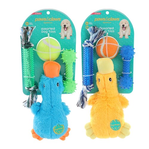 DOG TOYS 4 PACK