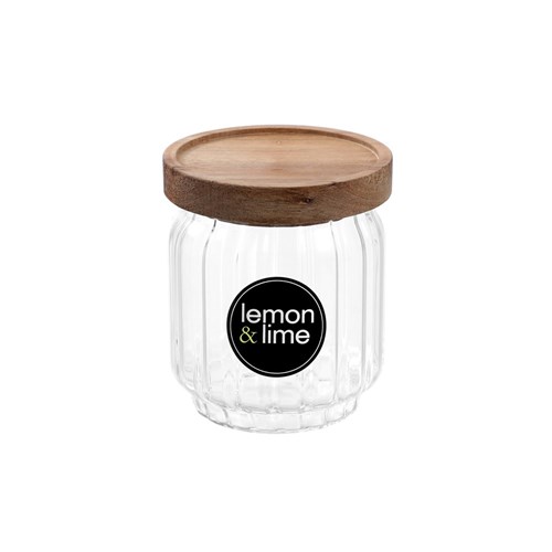 WOODEND ACACIA RIBBED GLASS