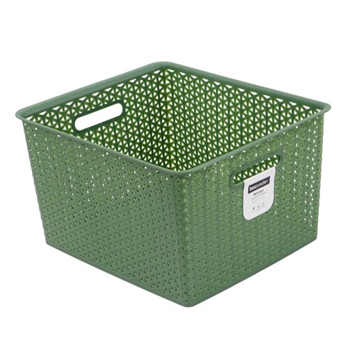 WICKER DESIGN ORGANISER BASKET