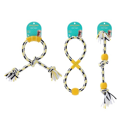 ROPE & RUBBER TUGGERS 3 ASSTD
