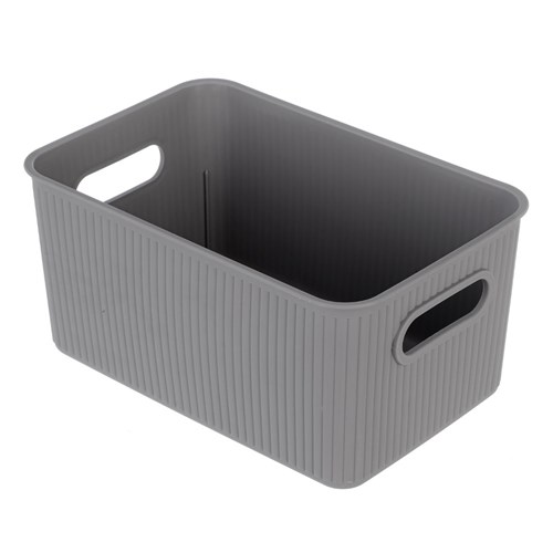 RIBBED STORAGE BASKET 6L