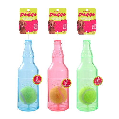 DOGGO TPR BOTTLE + TENNIS BALL