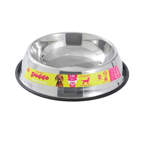 DOGGO STAINLESS STEEL PET BOWL