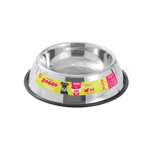 DOGGO STAINLESS STEEL PET BOWL
