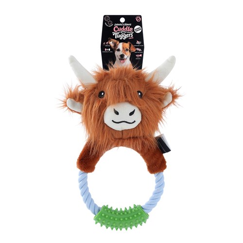 CUDDLE TUGGERS PLUSH COW ROPE