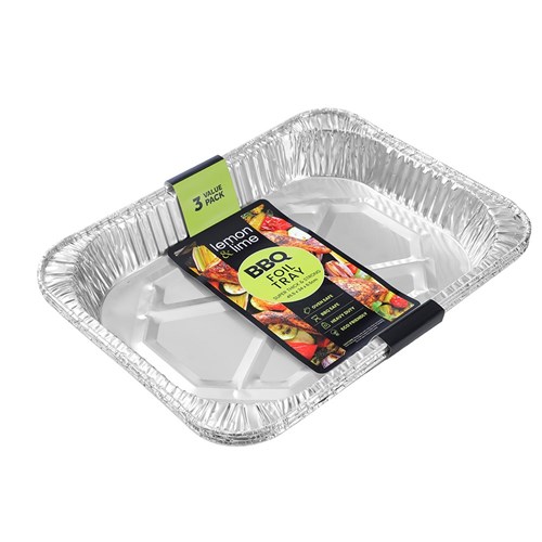 FOIL BAKING TRAYS 3PK LARGE