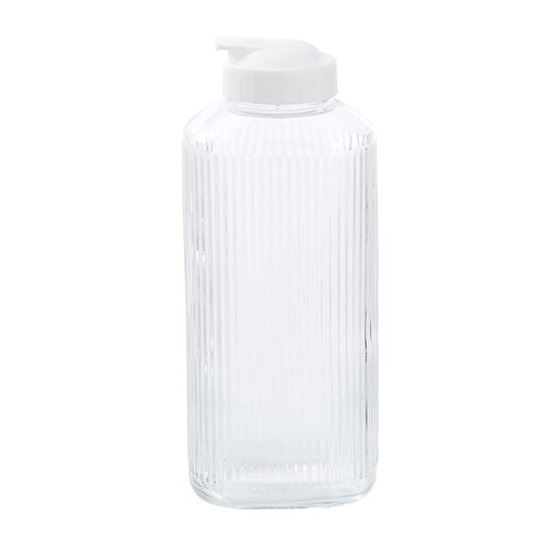 RIBBED GLASS PITCHER 1.8L