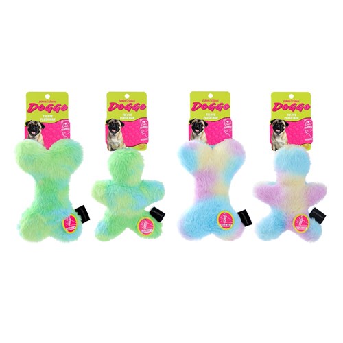 DOGGO TIE DYE PLUSH MAN & BONE