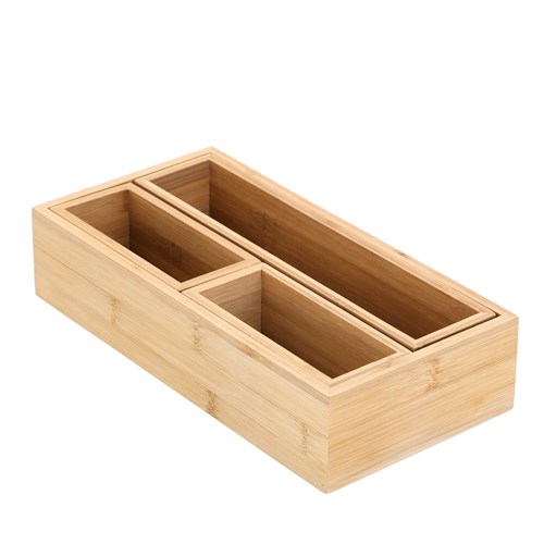 BAMBOO ORGANISATION TRAY SET