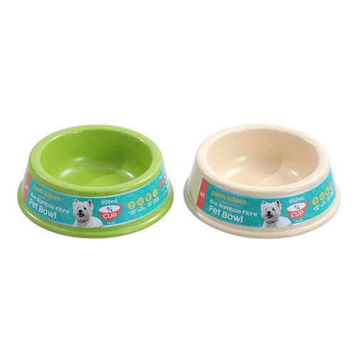 BAMBOO FIBRE PET BOWL 800ML