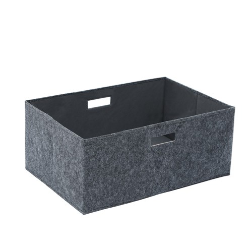 FELT STORAGE CUBE W/HANDLES