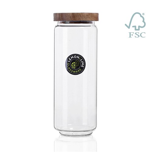 WOODEND GLASS CANISTER 1.4L