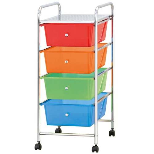 MOVE TROLLEY 4 DRAWER NEON
