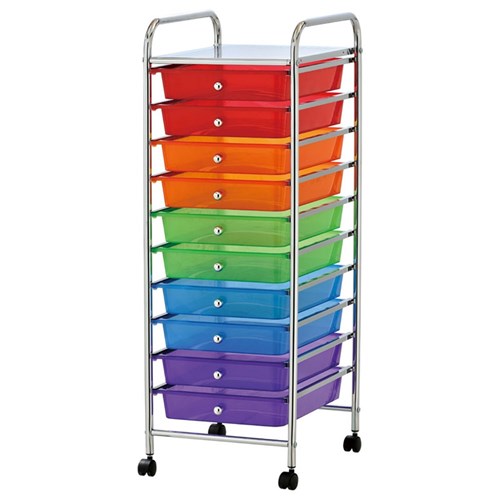 MOVE TROLLEY 10 DRAWER NEON