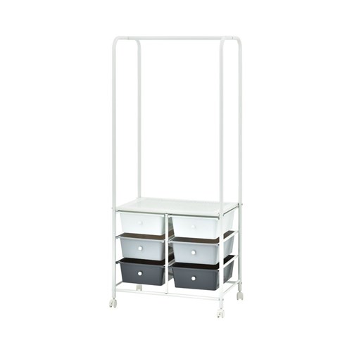 METAL TROLLEY 6 DRAWER