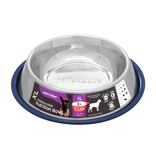 STAINLESS STEEL PET BOWL BLUE