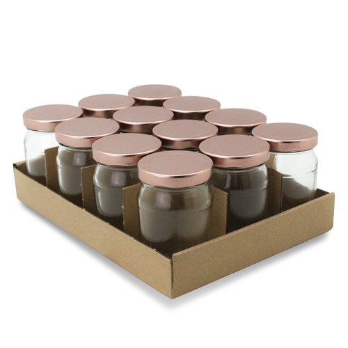 VERONA GLASS JAR 12PK 150ML