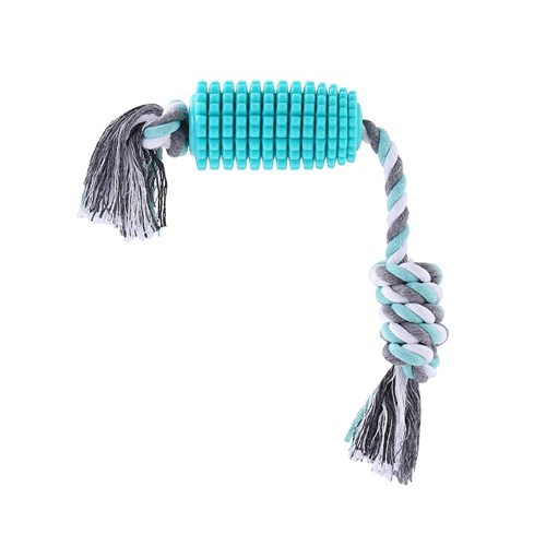 CORN COB TPR + ROPE DENTAL TOY