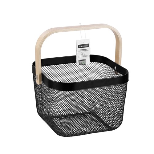 MESH BASKET BK 25X25X17CM W/