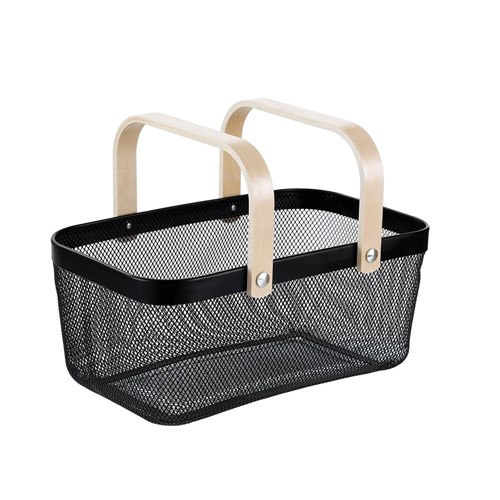 MESH BASKET BK 40X25X17CM W/