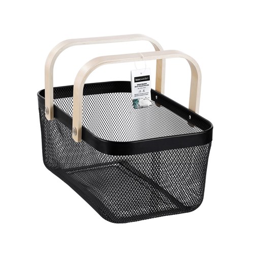 MESH BASKET BK 40X25X17CM W/