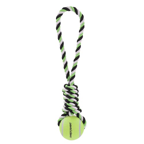ROPE TUGGER + TENNIS BALL