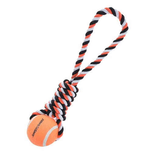 ROPE TUGGER + TENNIS BALL