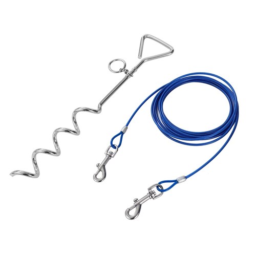 TIE OUT CABLE WITH STAKE COMBO