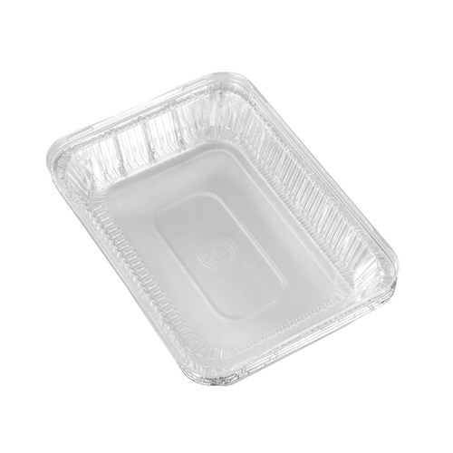 FOIL TRAY W/ PLASTIC LID 3PK