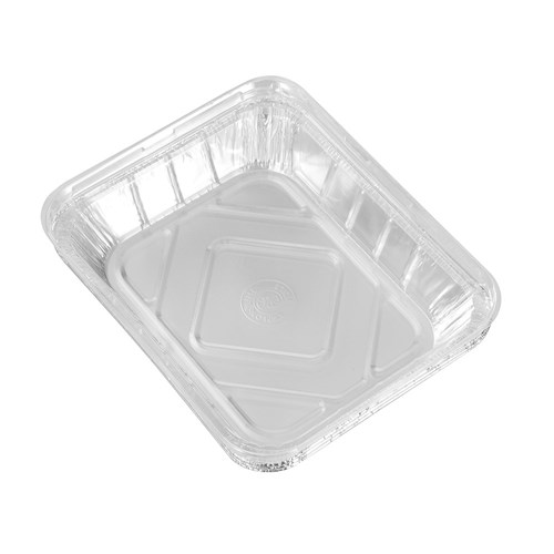 FOIL TRAY W/ PLASTIC LID 3PK